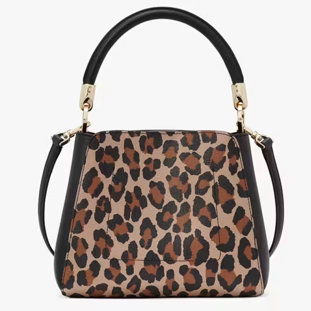 Kate Spade Phoebe Small Spotted Leopard Top Handle Satchel nwt in packaging - Picture 4 of 8